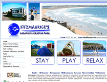 Tablet Screenshot of fitzmauricescaravanpark.com
